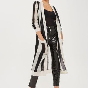 ⚡️SALE! BNWT mohair wool vertical stripe cardigan